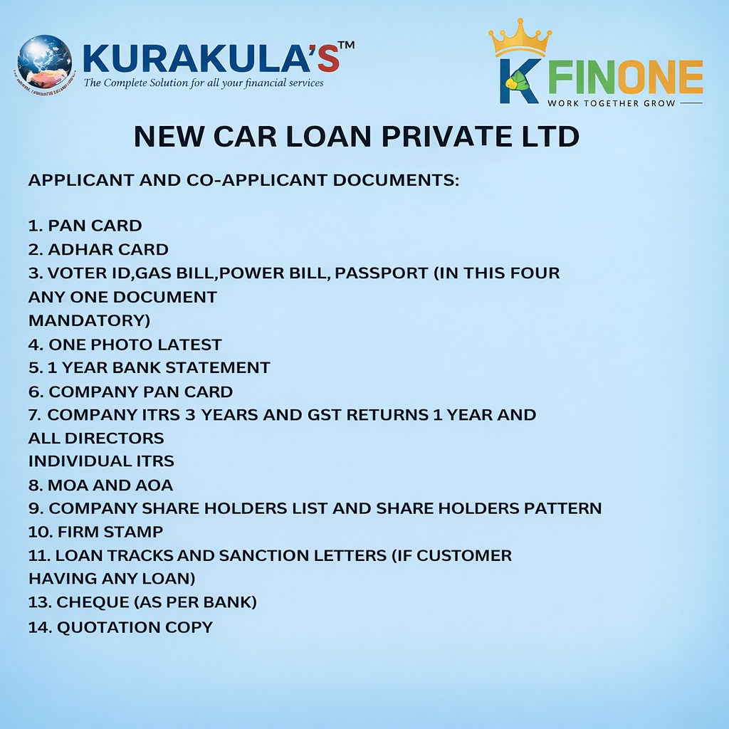 NEW CAR LOAN PVT LTD