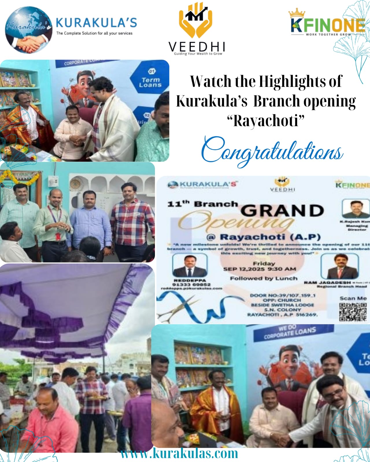 Kurakulas 11th Branch Grand Opening @ RAYACHOTI