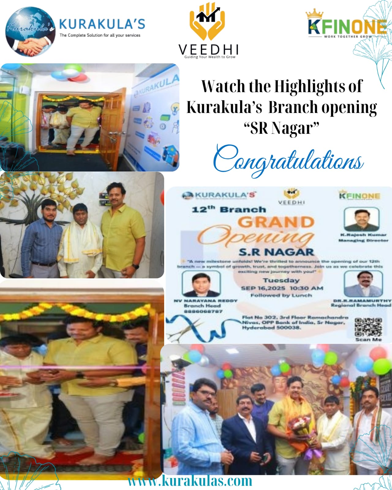 Kurakulas 13th Branch Grand Opening @ SR NAGAR