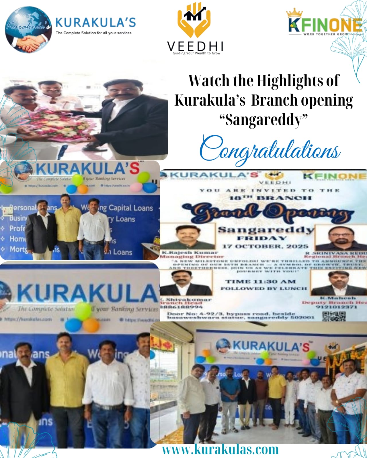 KURAKULA'S 18th BRANCH GRAND OPENING @ SANGAREDDY