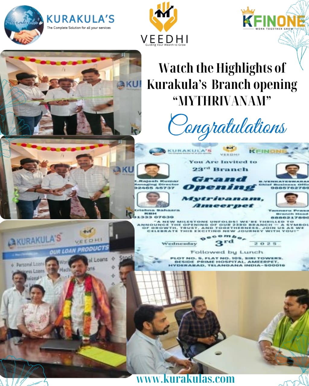 KURAKULA'S 23rd BRANCH GRAND OPENING @ MYTRIVANAM