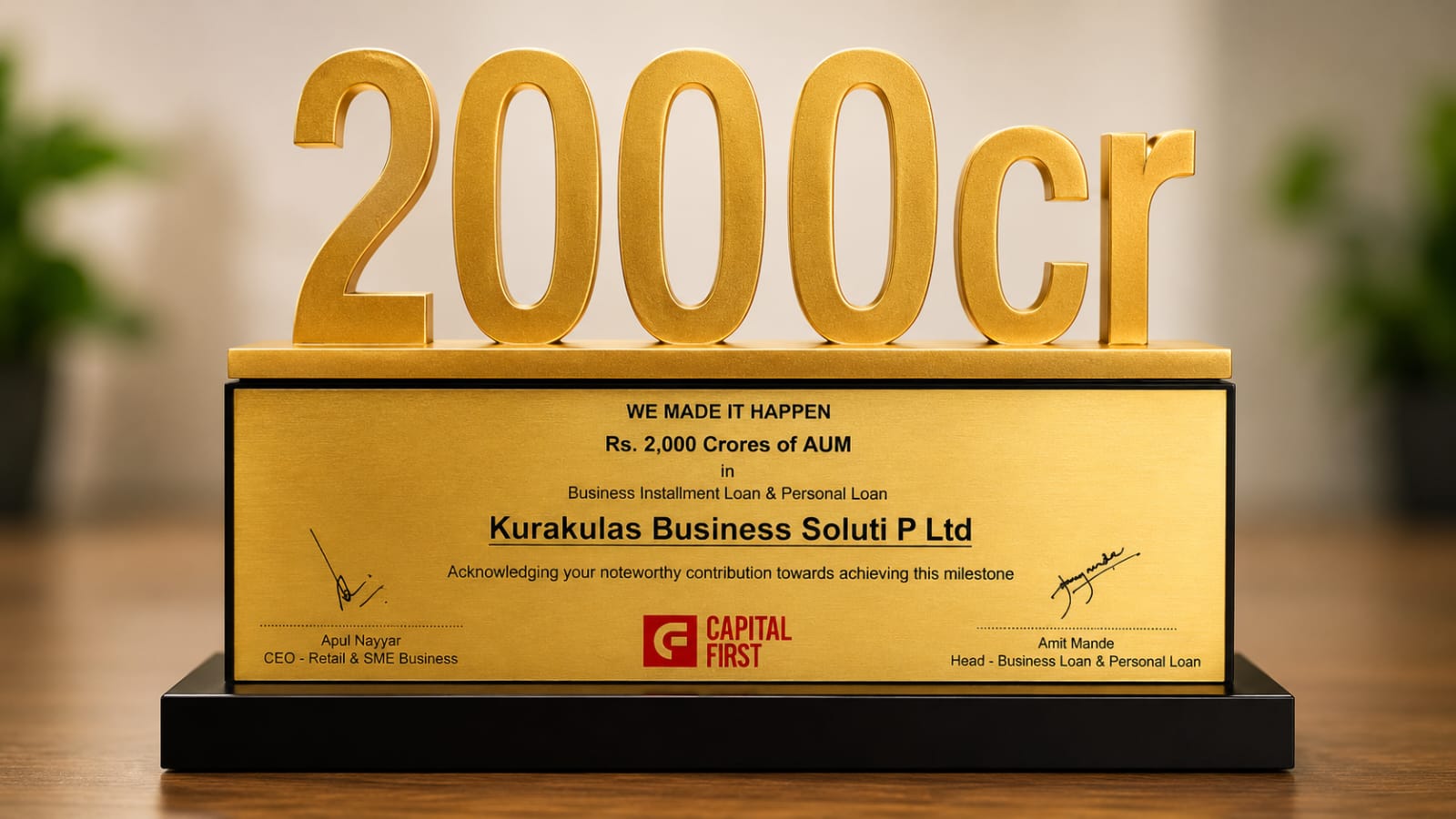 CAPITAL FIRST