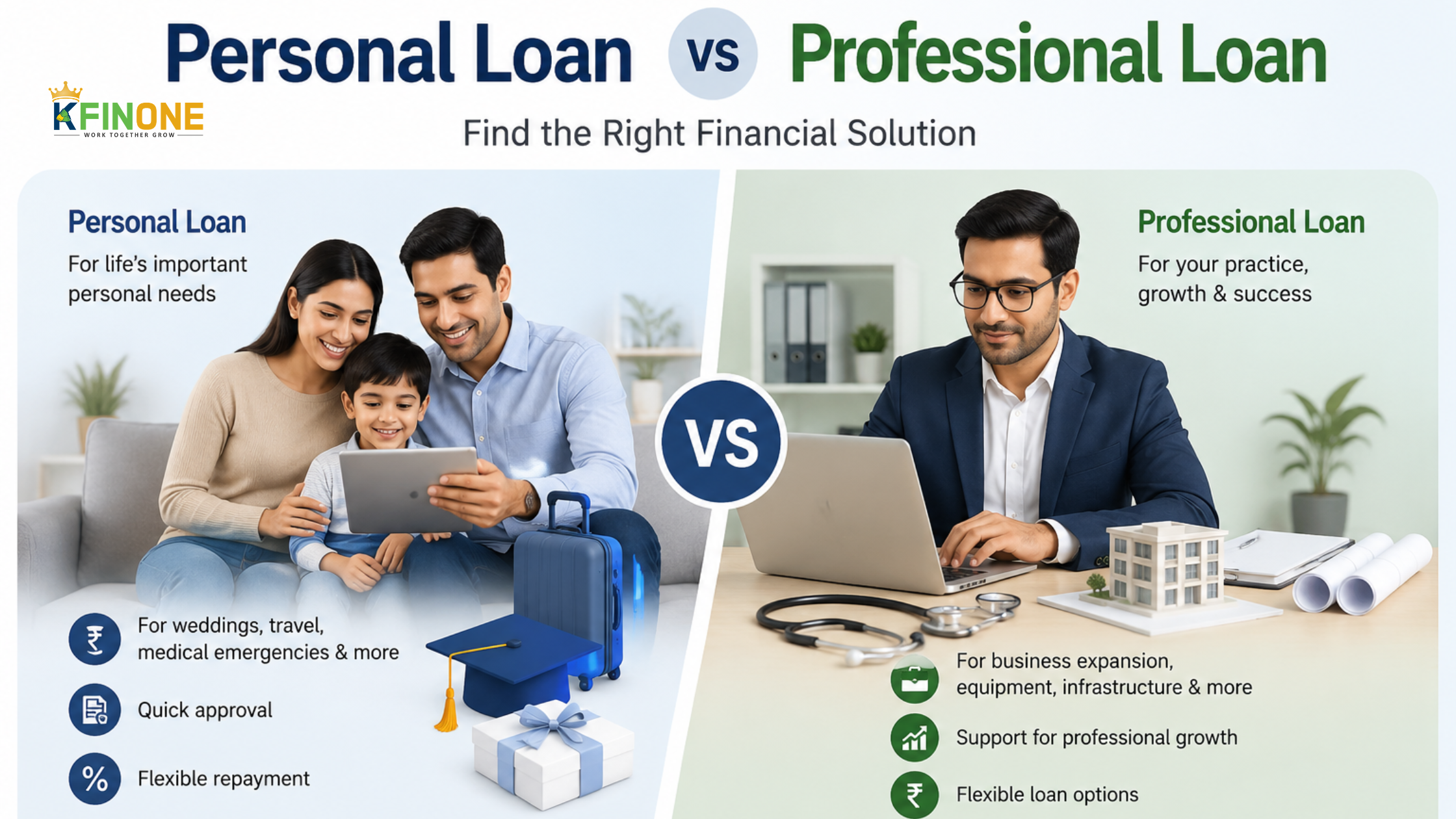 Personal Loan vs Professional Loan â€“ Find the Right Financial Solution