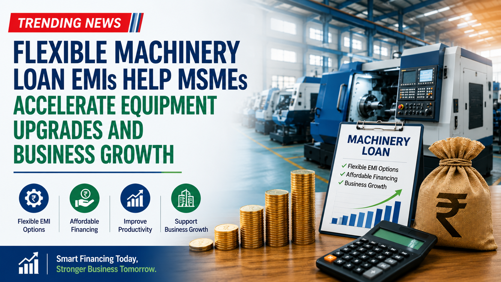 Flexible Machinery Loan EMIs Help MSMEs Accelerate Equipment Upgrades and Business Growth
